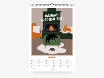typealive - Wall calendar/Petisfaction “Cats” w/ envelope