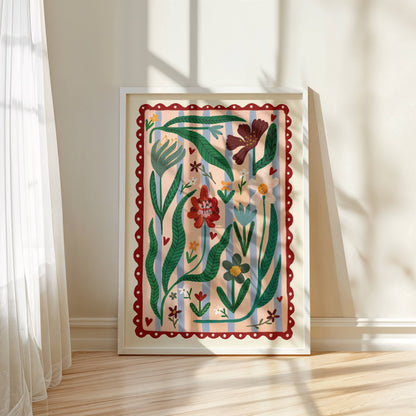 Kate Fox Design - Boho Flower Kids, Kids Art Prints, Kids Art Print, 