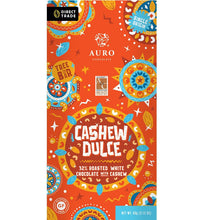 Load image into Gallery viewer, Auro Chocolate: Auro White Chocolate 32% with Roasted Cashew Dulce
