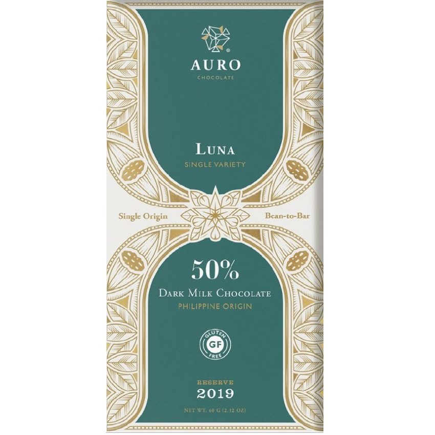 Auro Chocolate: Auro Luna Dark Milk Chocolate 50%