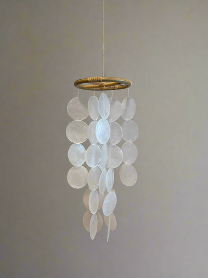 Capiz Wind Chime Rattan