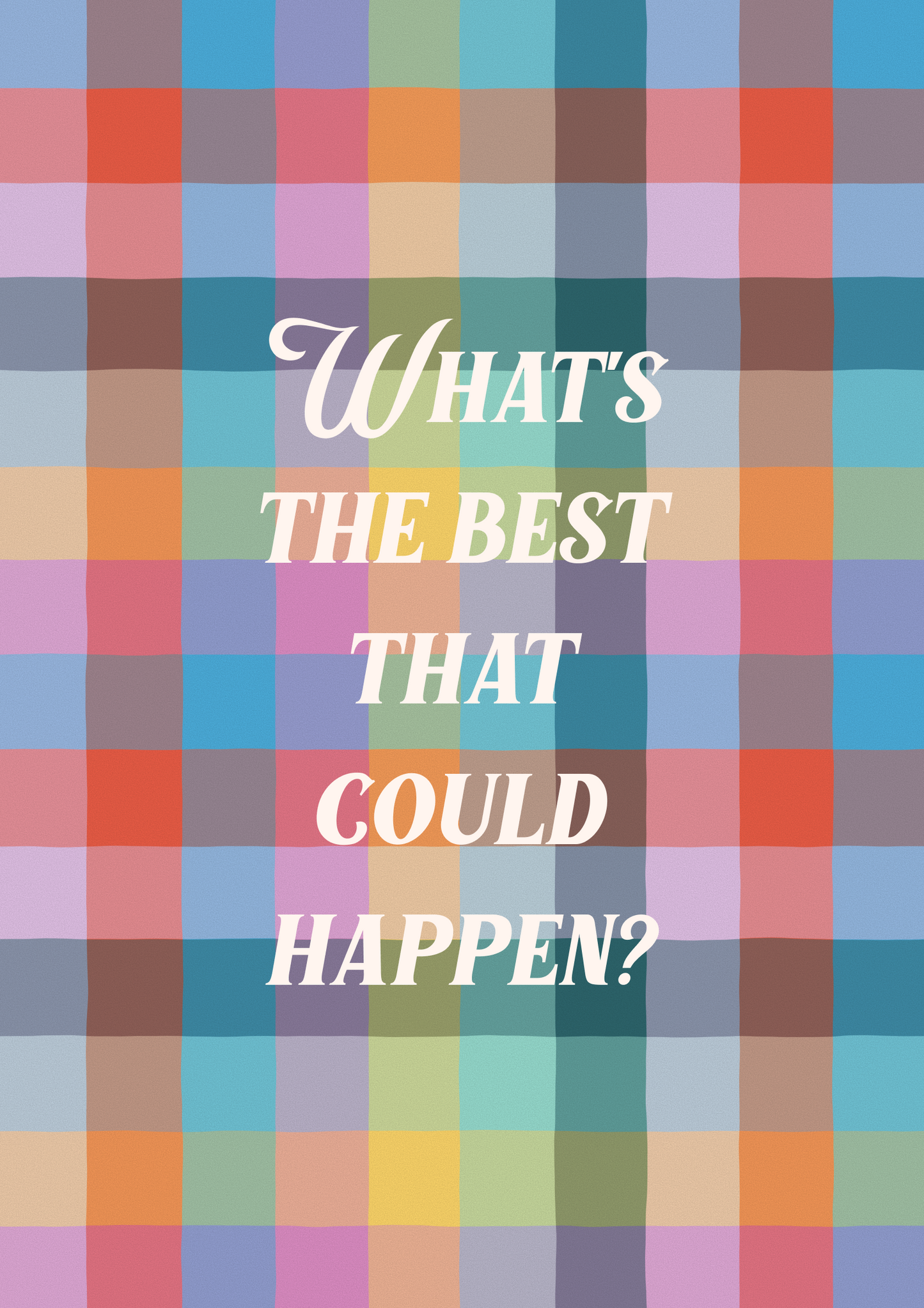 Color Gingham Print