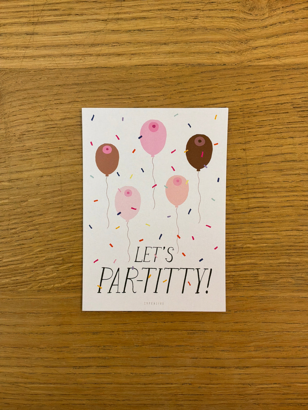 Postcard/ Let’s Partitty w/ Envelope