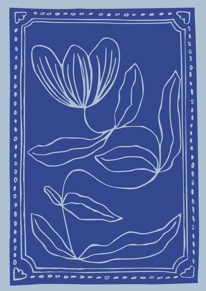 Flower Linoprint