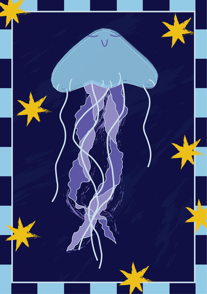 Jellyfish Superstar Print