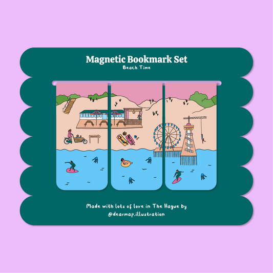 Magnetic Bookmark Set "Summer in the Hague"