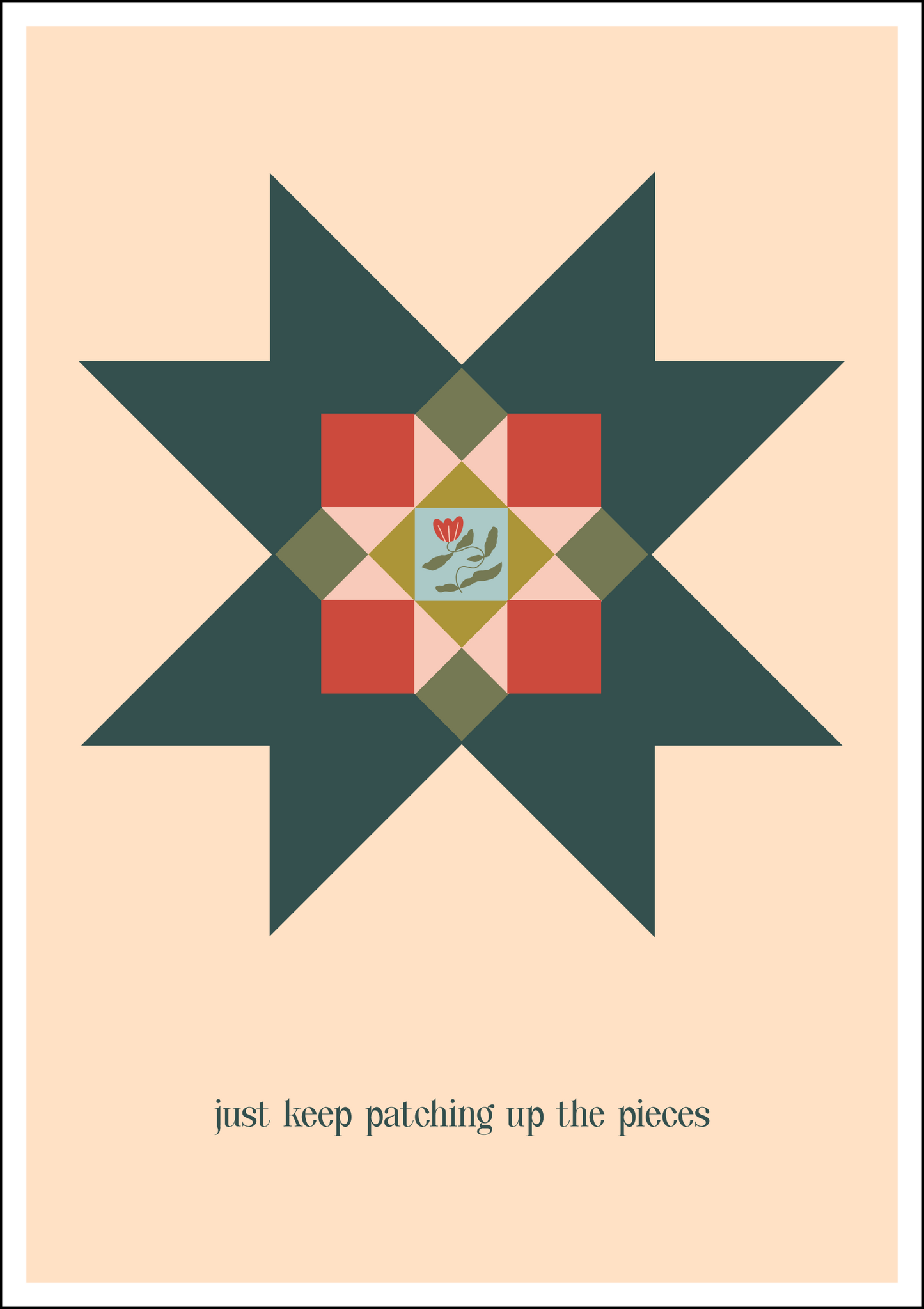 Patching Up The Pieces Print