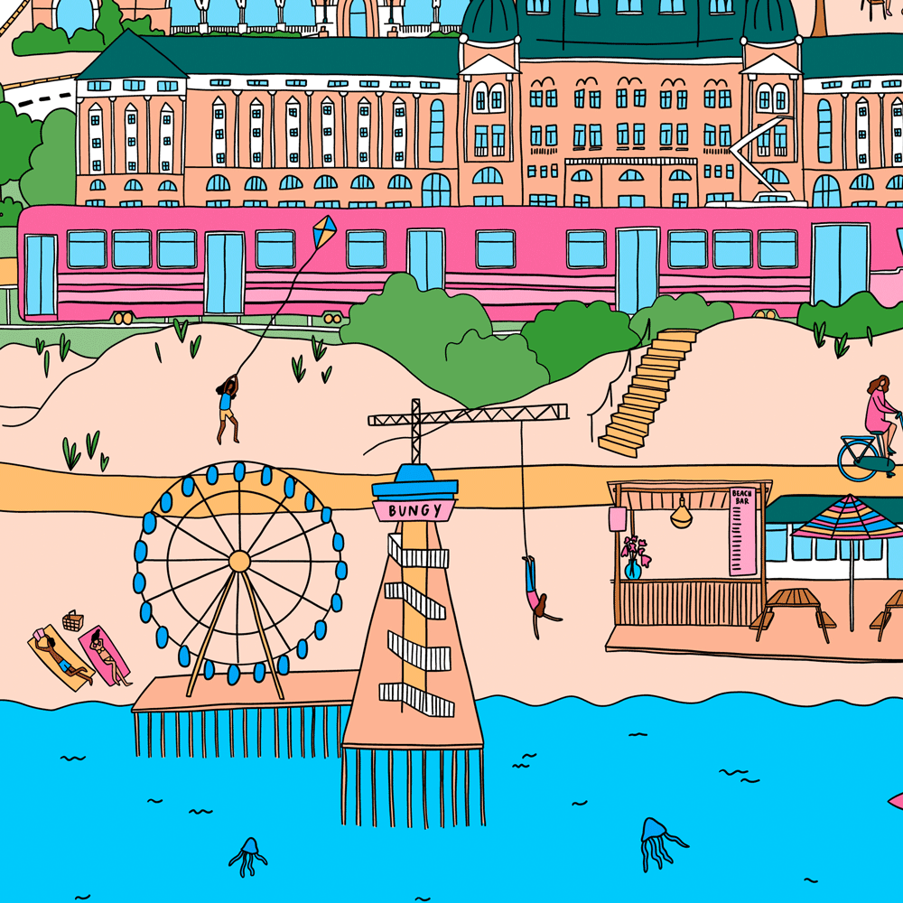 The Hague Illustration - Colourful Print