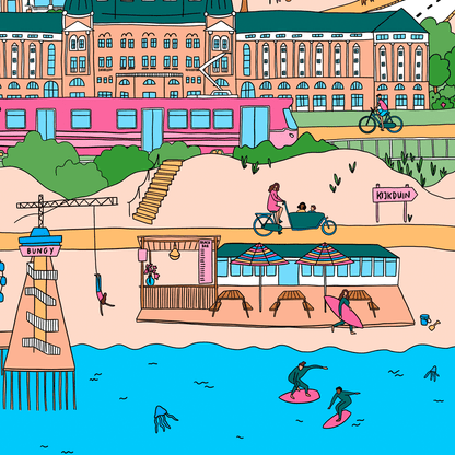 The Hague Illustration - Colourful Print