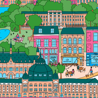 The Hague Illustration - Colourful Print