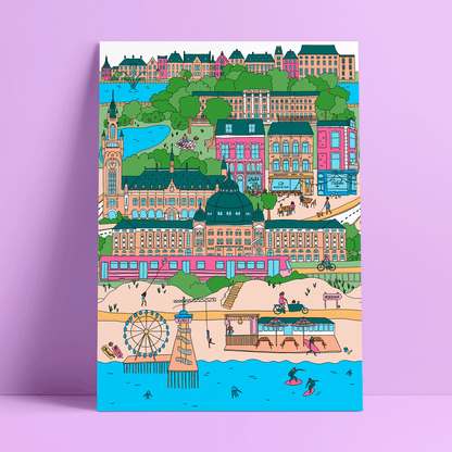 The Hague Illustration - Colourful Print