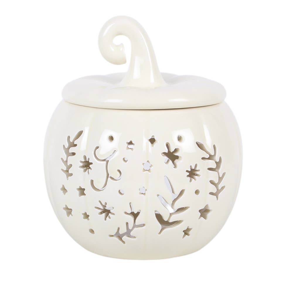 Something Different - Cream Folk Pumpkin Oil Burner and Wax Warmer