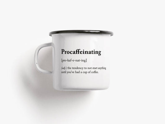 typealive - Enamel mug/Procaffeinating