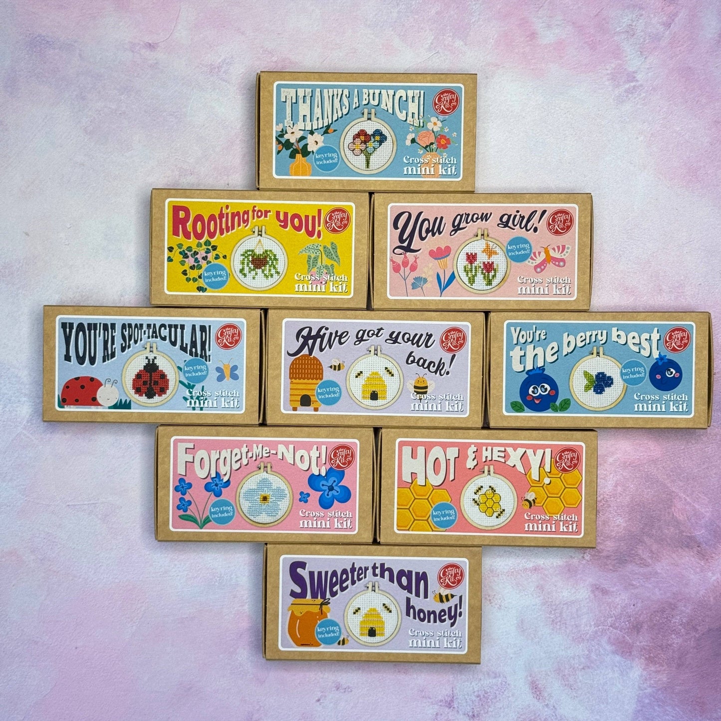 Mini Matchbox Kits - You're Spot-Tacular! Mini Matchbox Cross Stitch Kit
