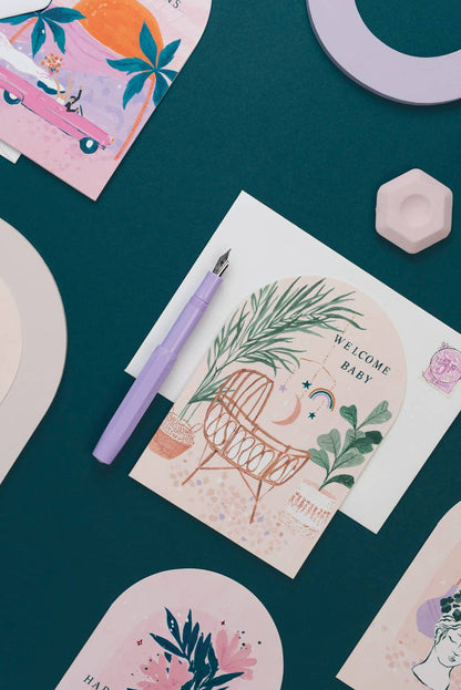 Sister Paper Co. - Welcome Baby Card | New Baby Card | Gender Neutral Baby Card