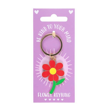 Something Different - Be Kind to Your Mind Flower Keyring