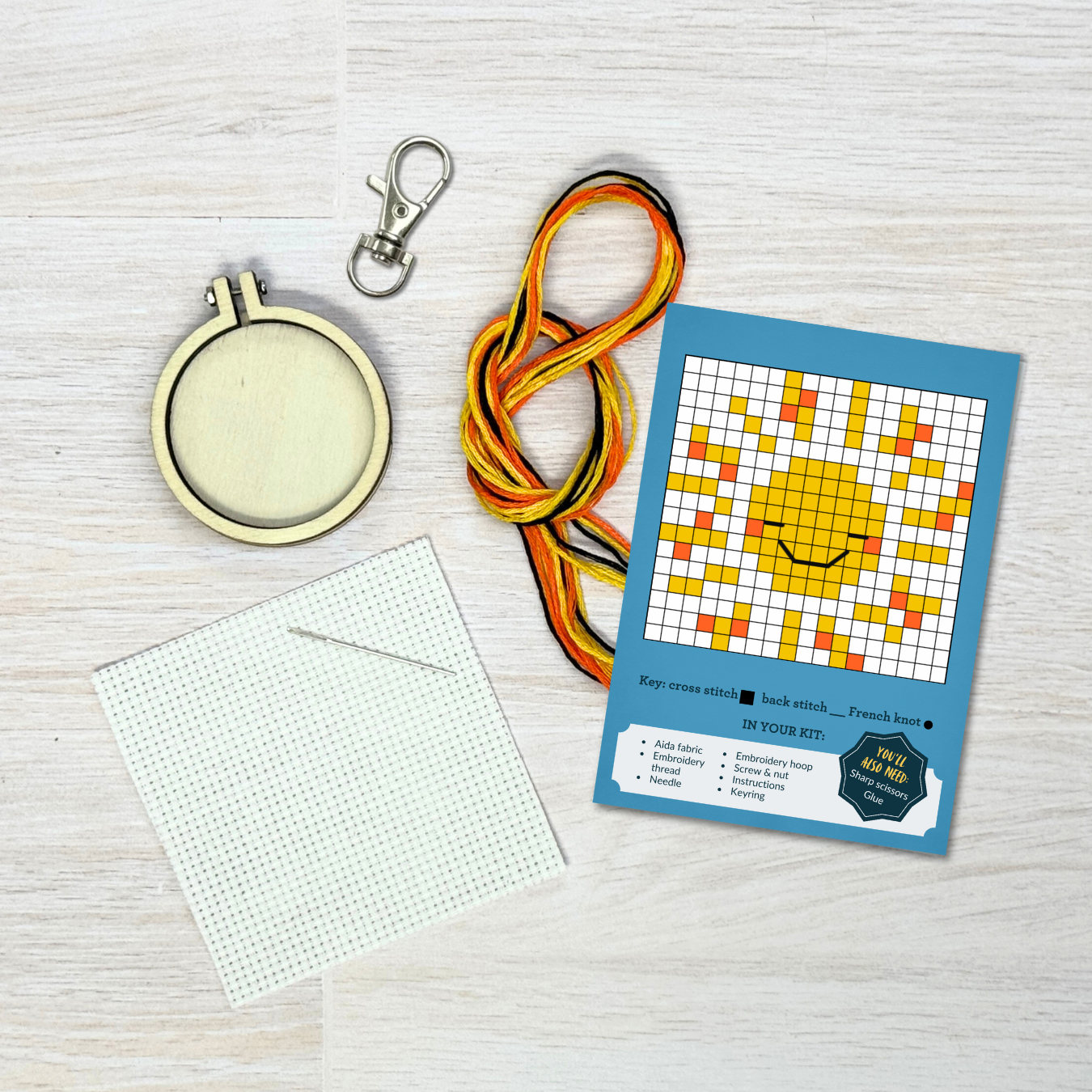 Mini Matchbox Kits - You Are My Sunshine Mini Matchbox Cross Stitch Kit