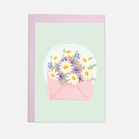 Kaart Blanche - Flowers mail greeting card
