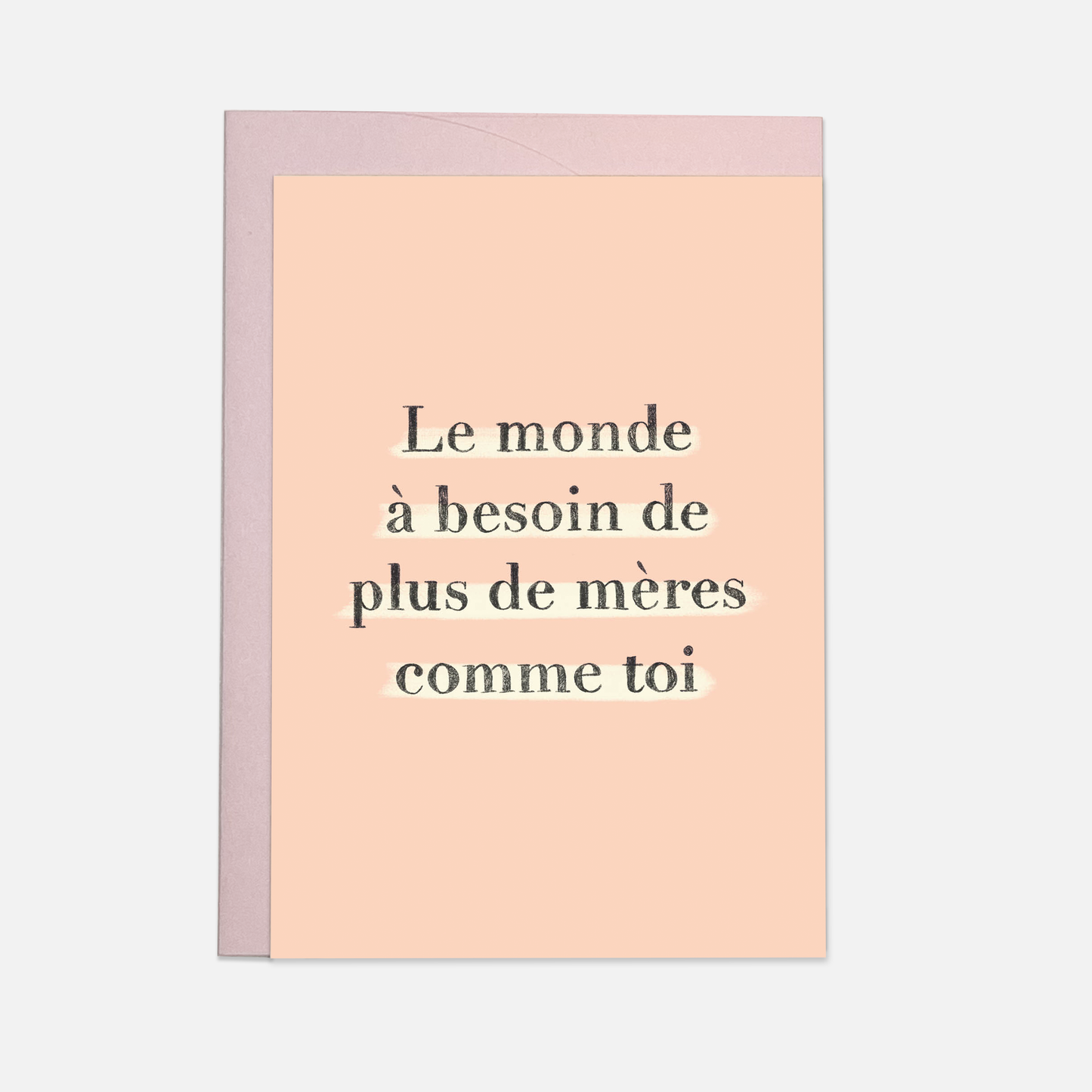 Kaart Blanche - More moms greeting card (also in FR)