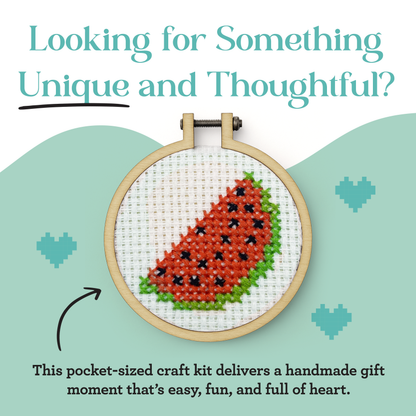 Mini Matchbox Kits - You're One in a Melon Mini Matchbox Cross Stitch Kit