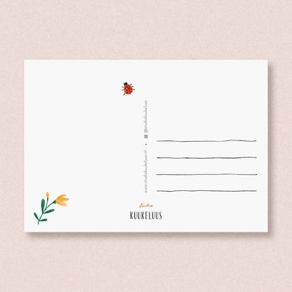 Studio Kuukeluus - Glass Of Flowers Postcard