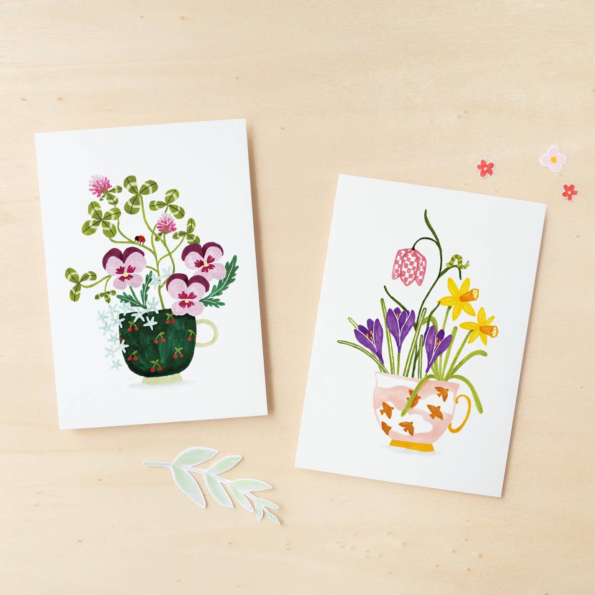 Studio Kuukeluus - Greeting card Cup of Spring