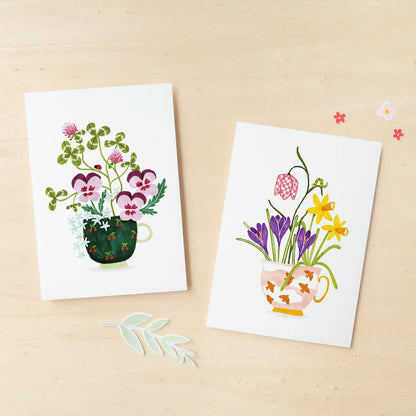 Studio Kuukeluus - Greeting card Cup of Spring