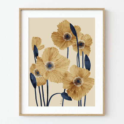 El buen limón - Poppies Art Print