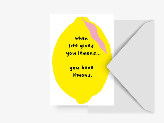 typealive - Postcard/ You Have Lemons