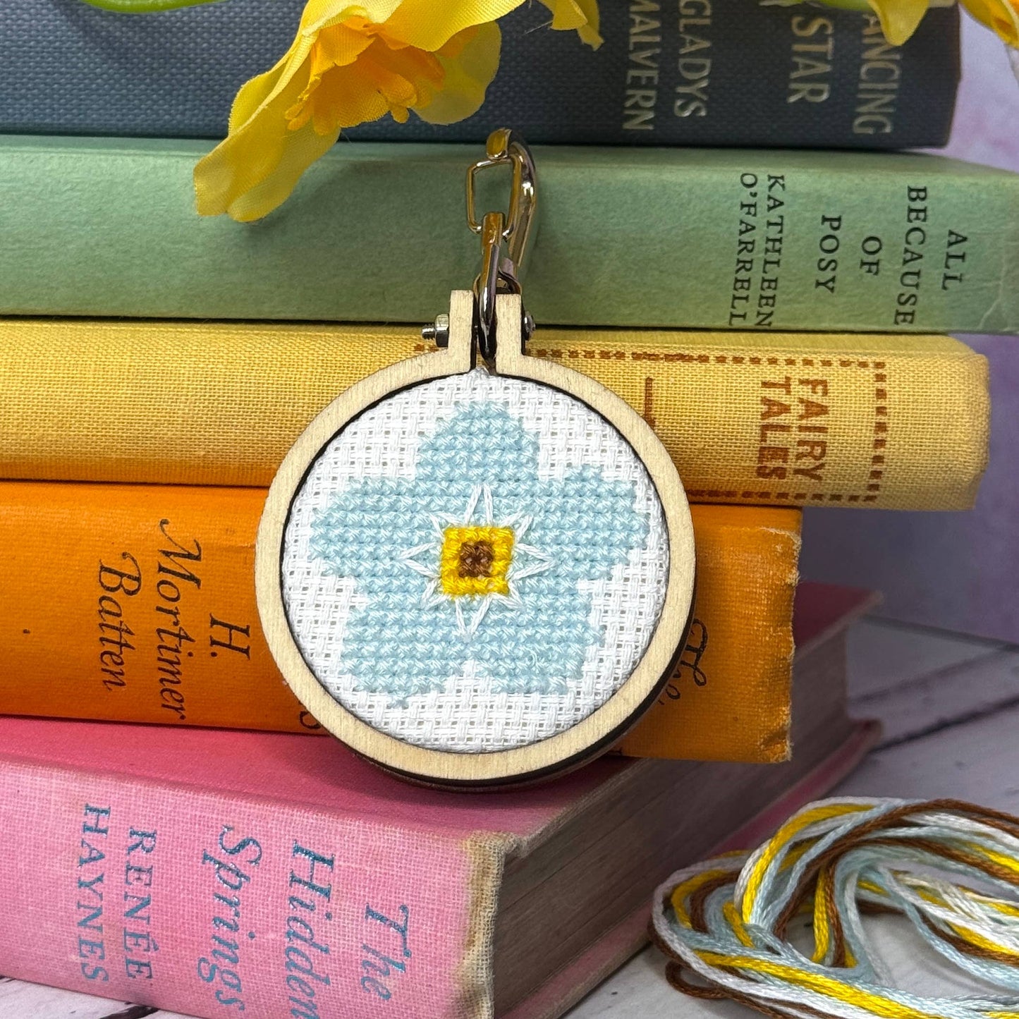 Mini Matchbox Kits - Forget-Me-Not! Mini Matchbox Cross Stitch Kit