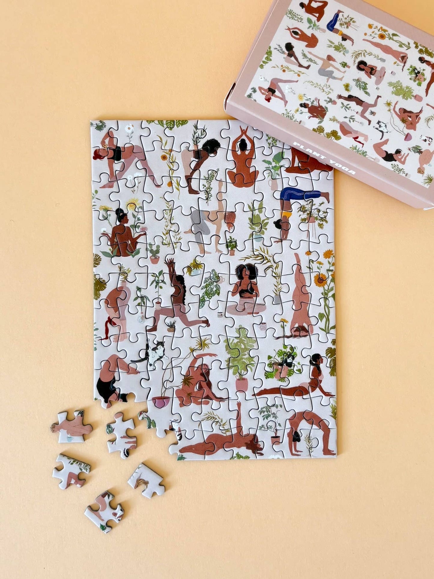 Piecely Puzzles - Mini-Puzzle Plant Yoga, 99 pieces