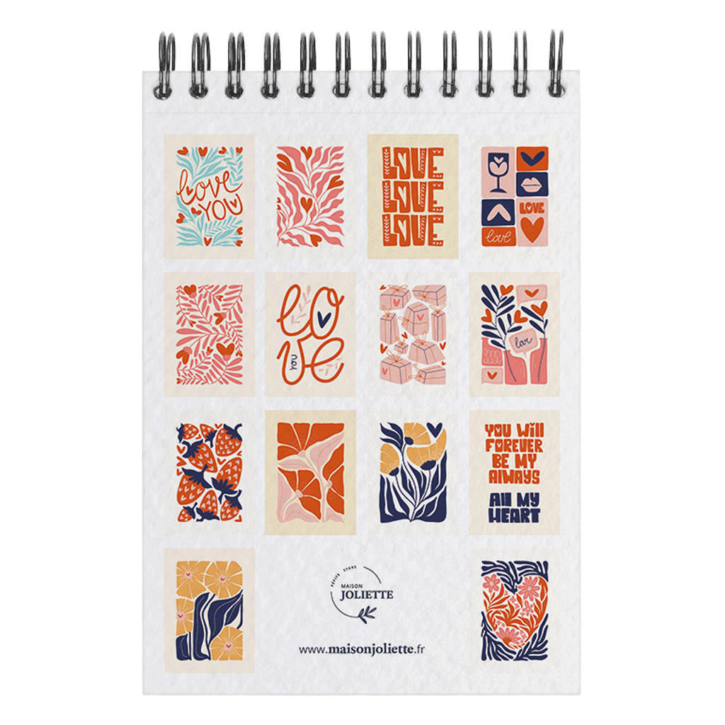 Maison Joliette - A6 coloring book - Love