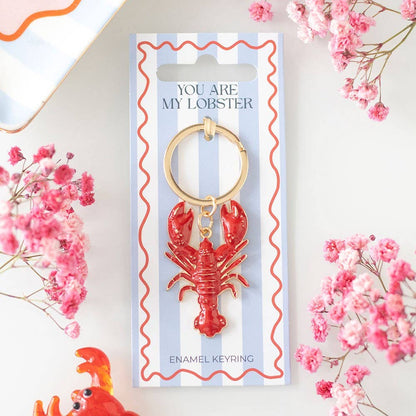 Something Different - You Are My Lobster Nautical Coastal Keyring