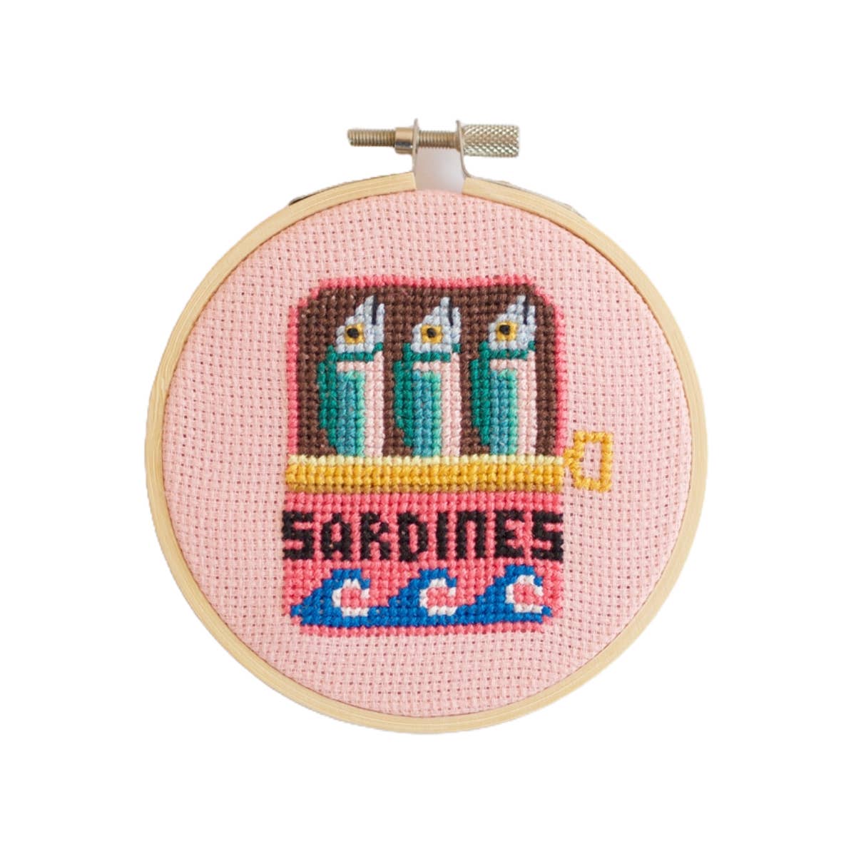 Cotton Clara Craft Kits & Supplies - Sardines Cross Stitch Kit