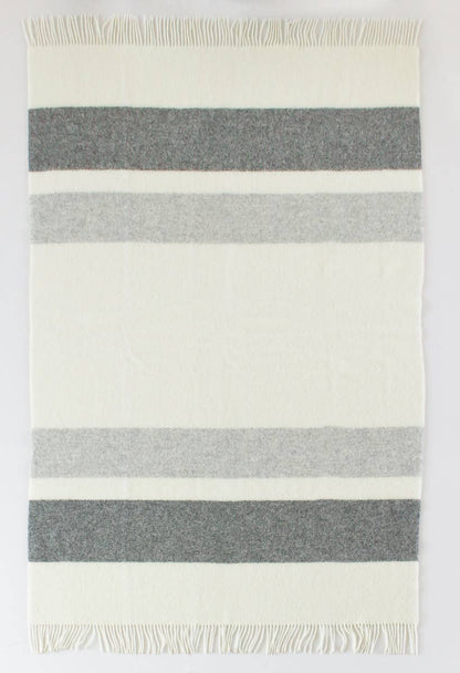 MoST - Wool Throw Blanket AGATHA gray