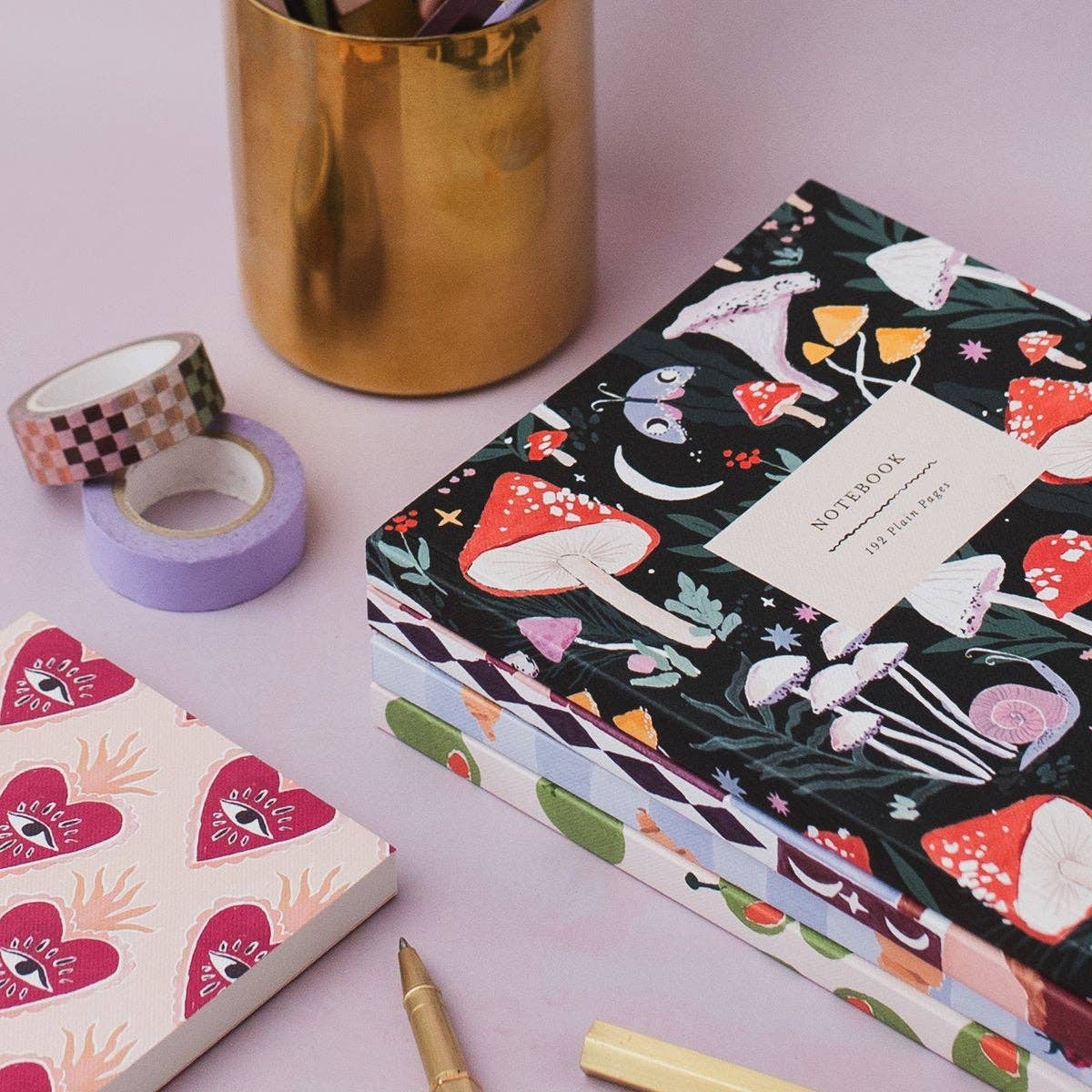 Sister Paper Co. - Mushrooms Notebook | Plain Page Journal | Notebooks