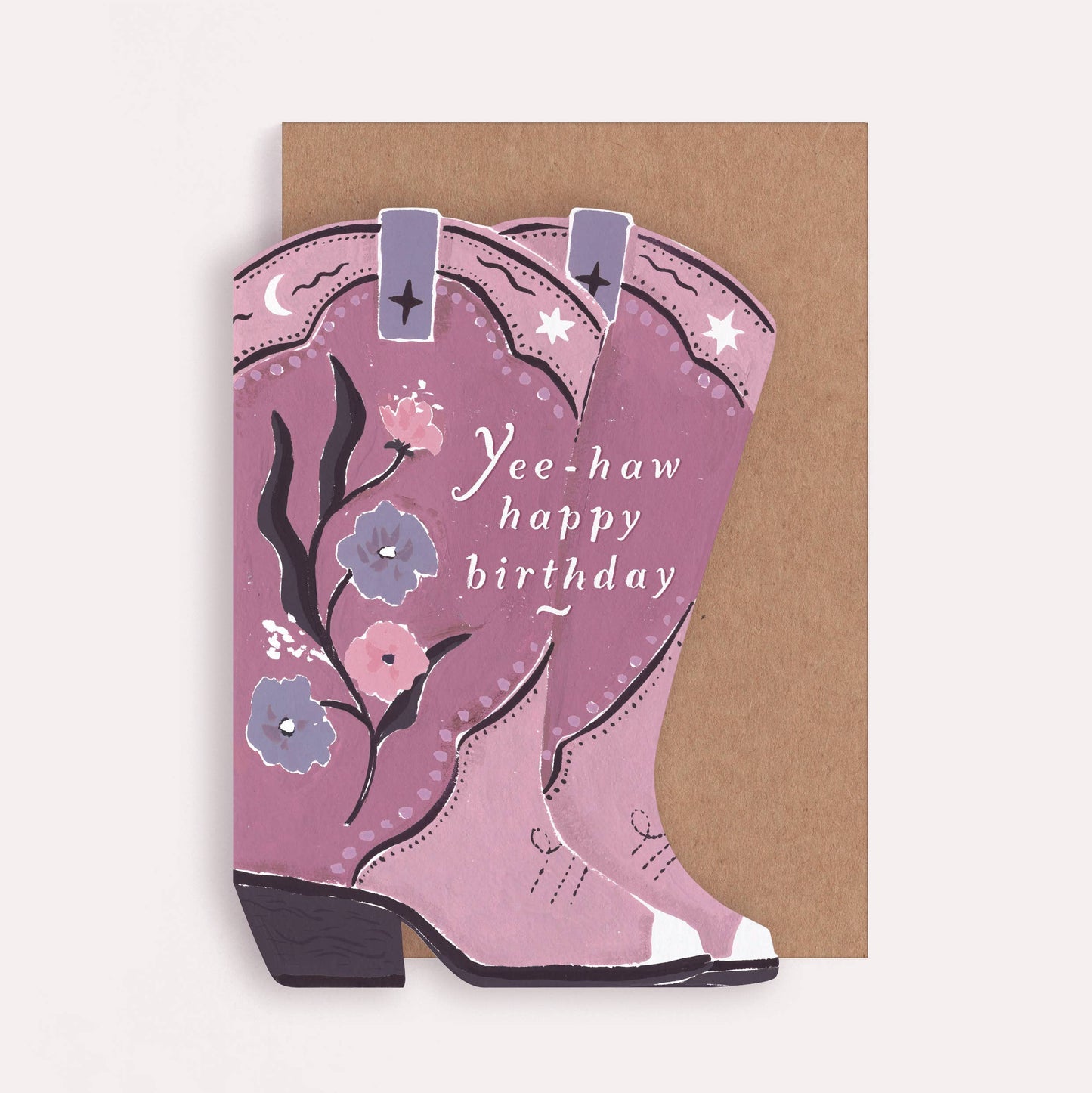 Sister Paper Co. - Cowboy Boots Birthday Card | Cowgirl Birthday Card | Western