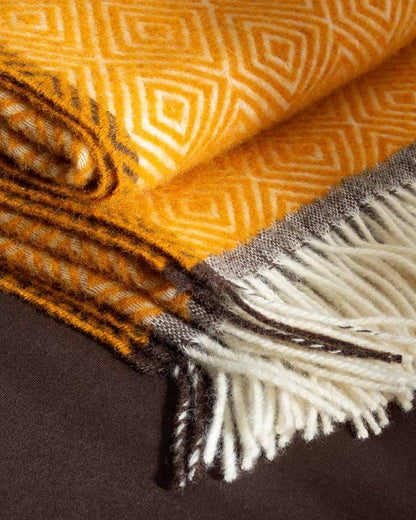 MoST - Wool Throw Blanket VENEZIA Yellow