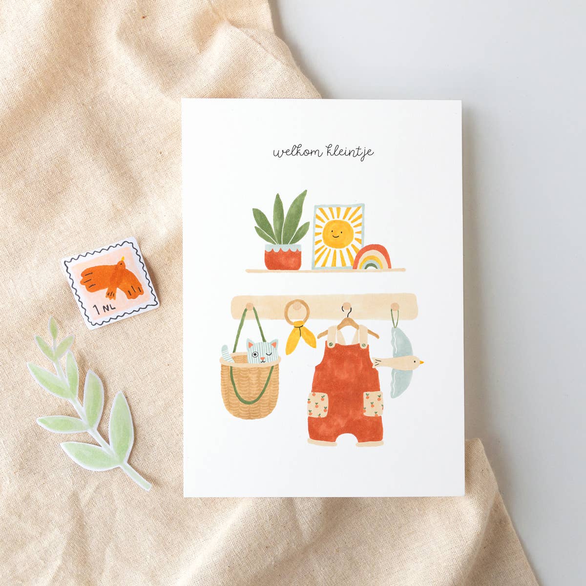Studio Kuukeluus - Sun baby card - Welcome little one
