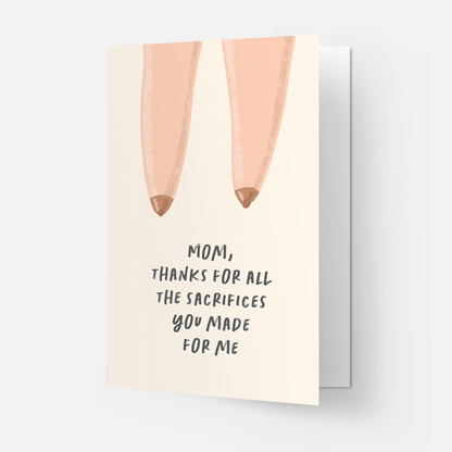 Kaart Blanche - Sacrifices greeting card (also in FR)