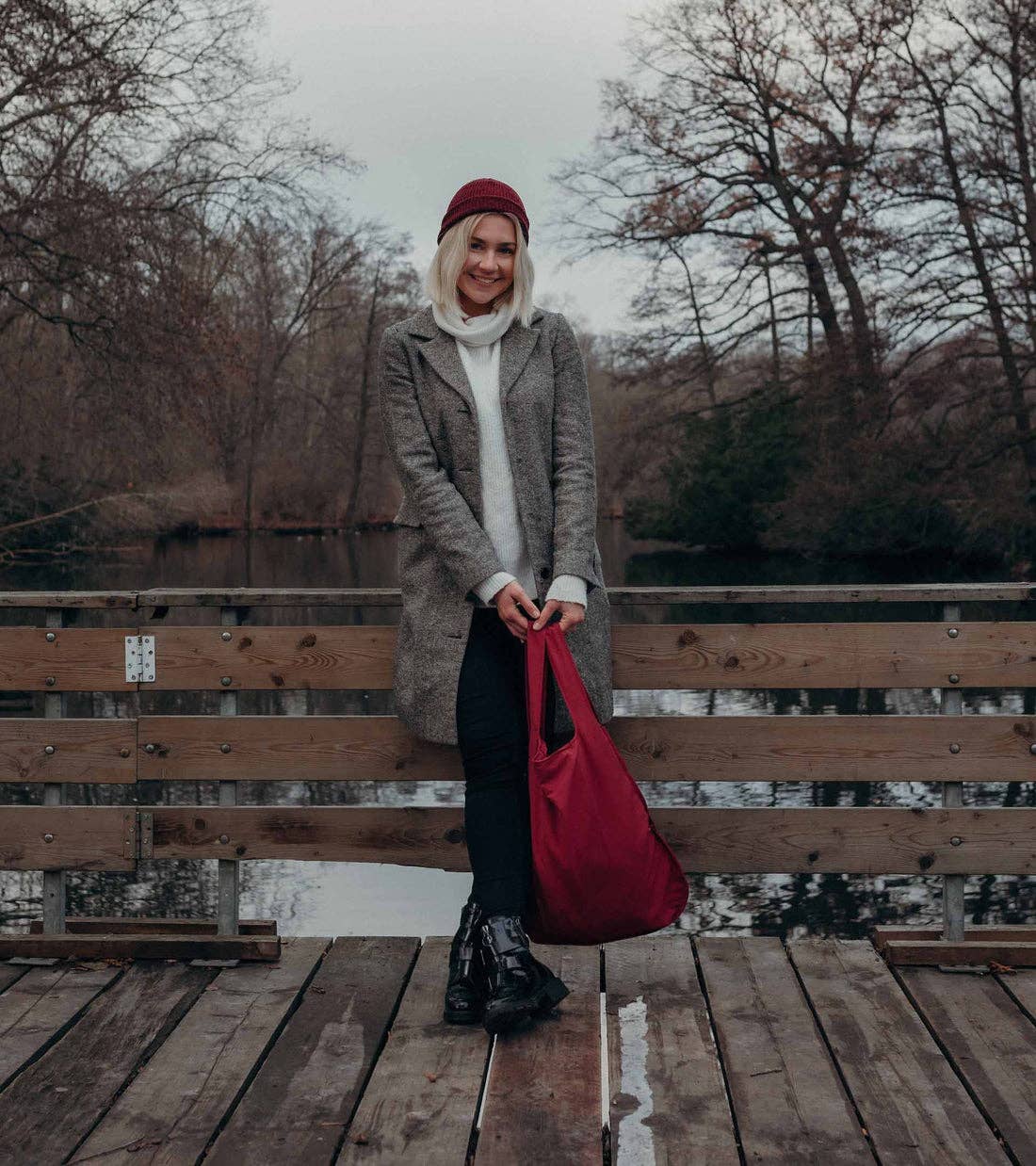 Notabag - Original Wine Red – Bag Backpack Tote Gift Winter Christmas