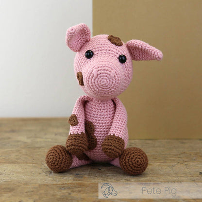 Hardicraft - DIY Crochet Kit - Pete Pig