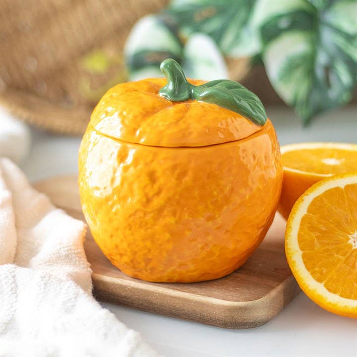 Something Different - Orange Shaped Candle Jar