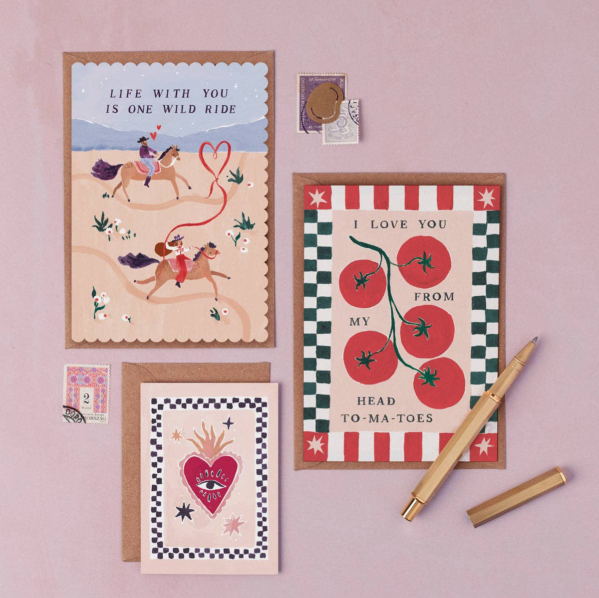 Sister Paper Co. - Wild Ride Love Card | Anniversary Cards | Valentines Cards