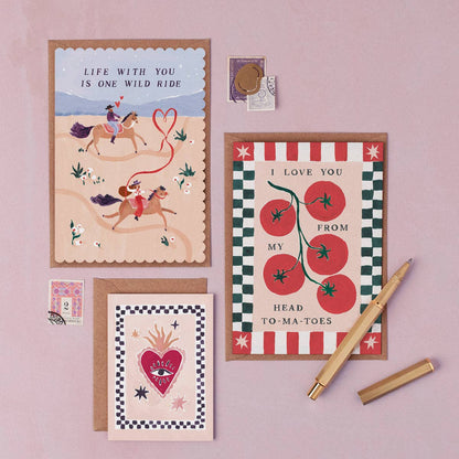 Sister Paper Co. - Wild Ride Love Card | Anniversary Cards | Valentines Cards