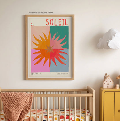 Kate Fox Design -  Summer Sun, Art Print, Colourful Art, Fun Art, Home Decor