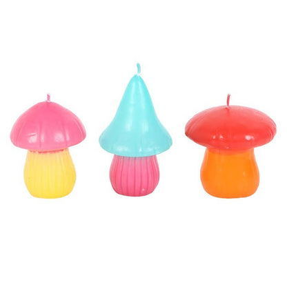 Something Different - Set of 3 Mushroom Shaped Candles