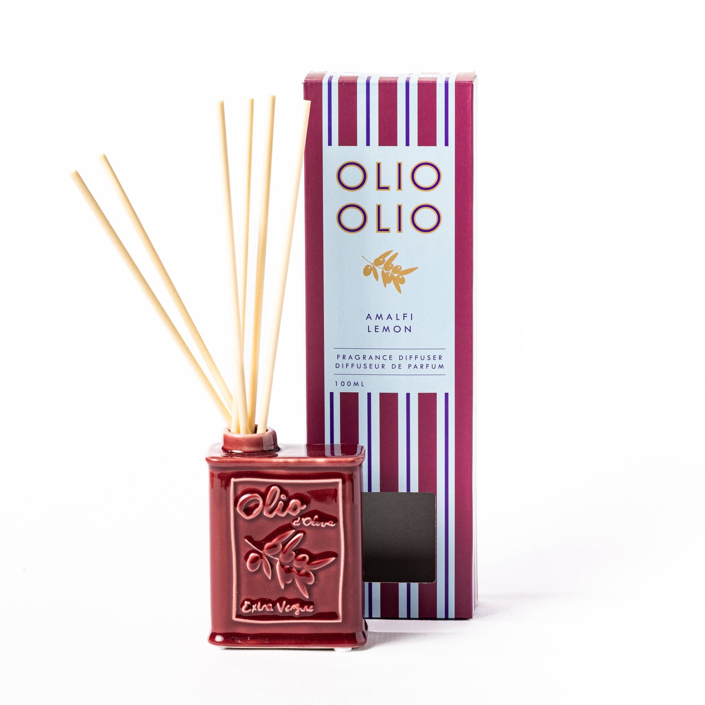 Wick and Vessel - Olive Oil Burgundy 100ml Diffuser