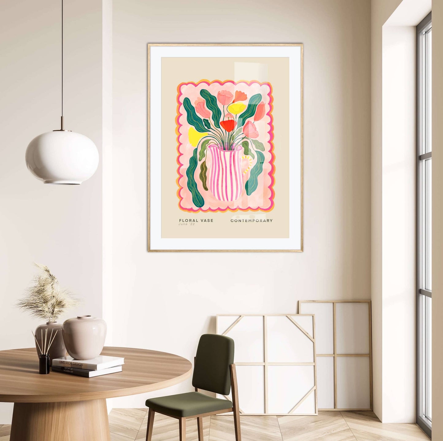 Kate Fox Design - Vase Art Print, Colourful Art Print, Hand Drawn Art, Quirky