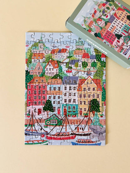 Piecely Puzzles - Mini Puzzle Copenhagen, 99 pieces
